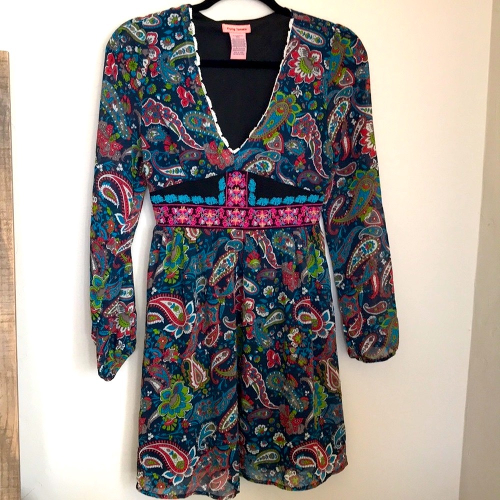 Flying Tomato Lulus Boho Dress Size Small